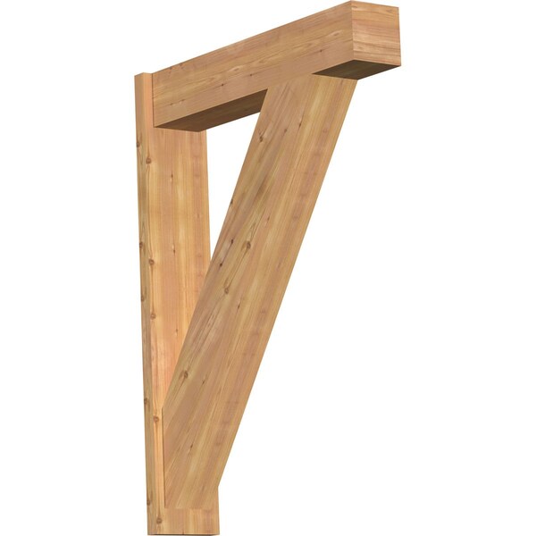 Ekena Millwork Traditional Block Smooth Outlooker, Western Red Cedar, 7 1/2"W x 34"D x 46"H OUT08X34X46TRA05SWR - main